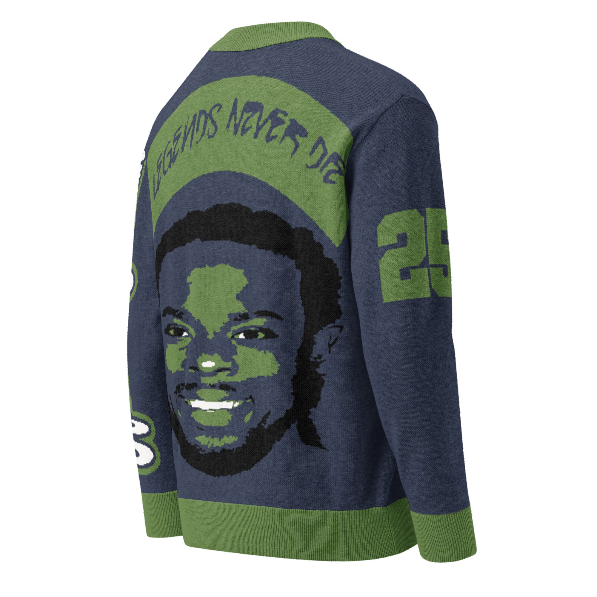 Richard Sherman x Legends Never Die Knitted Cardigan