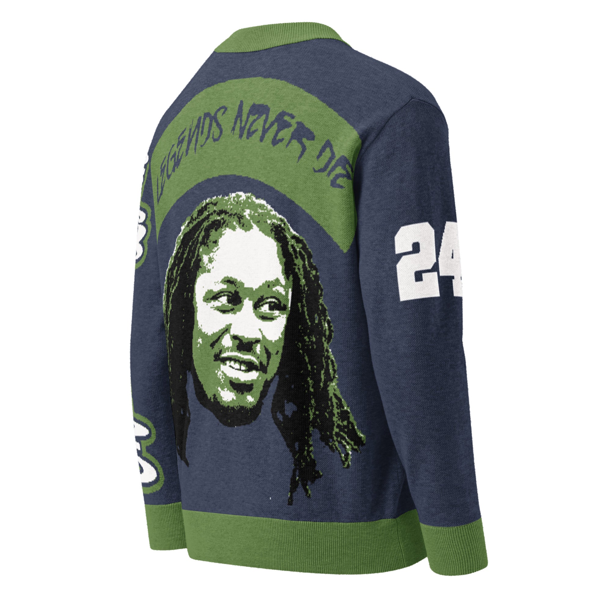 Marshawn Lynch x Legends Never Die Knitted Cardigan