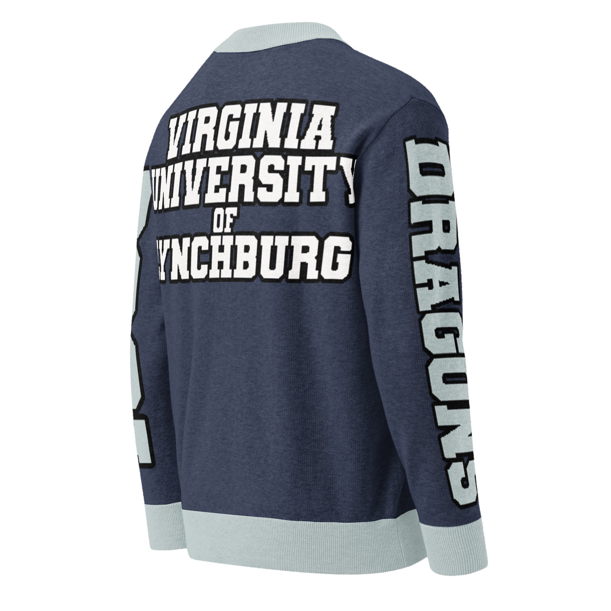 Virginia University of Lynchburg Unisex Knitted Cardigan