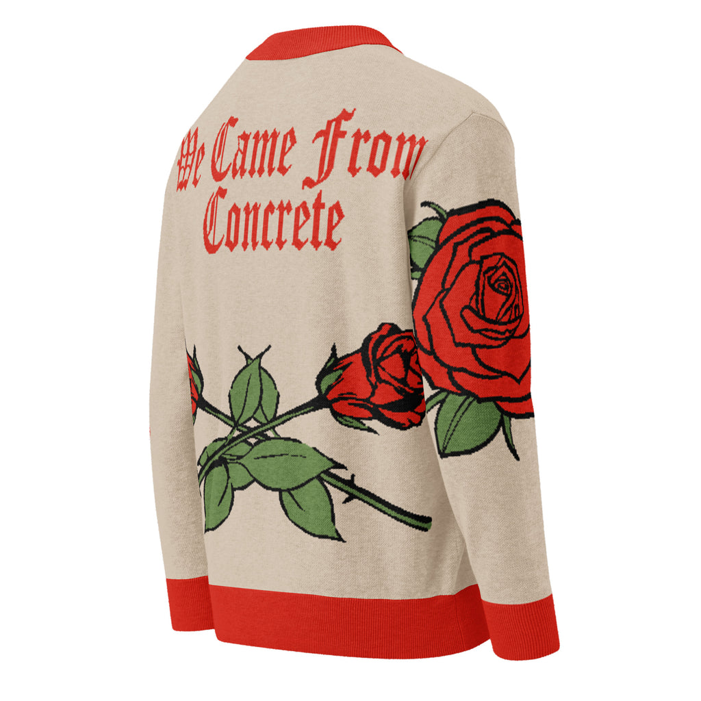 We Came From Concrete Knitted Cardigan