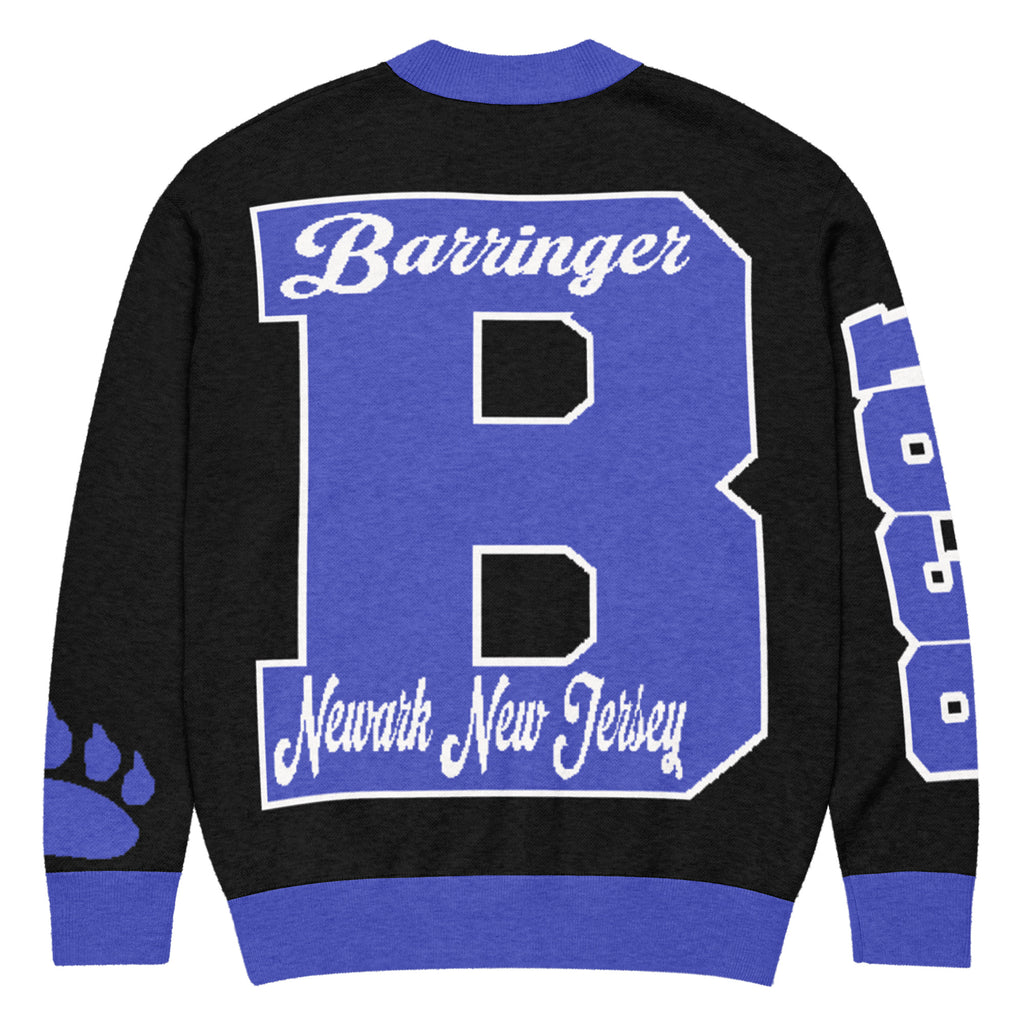 Barringer High School Letterman Knitted Cardigan