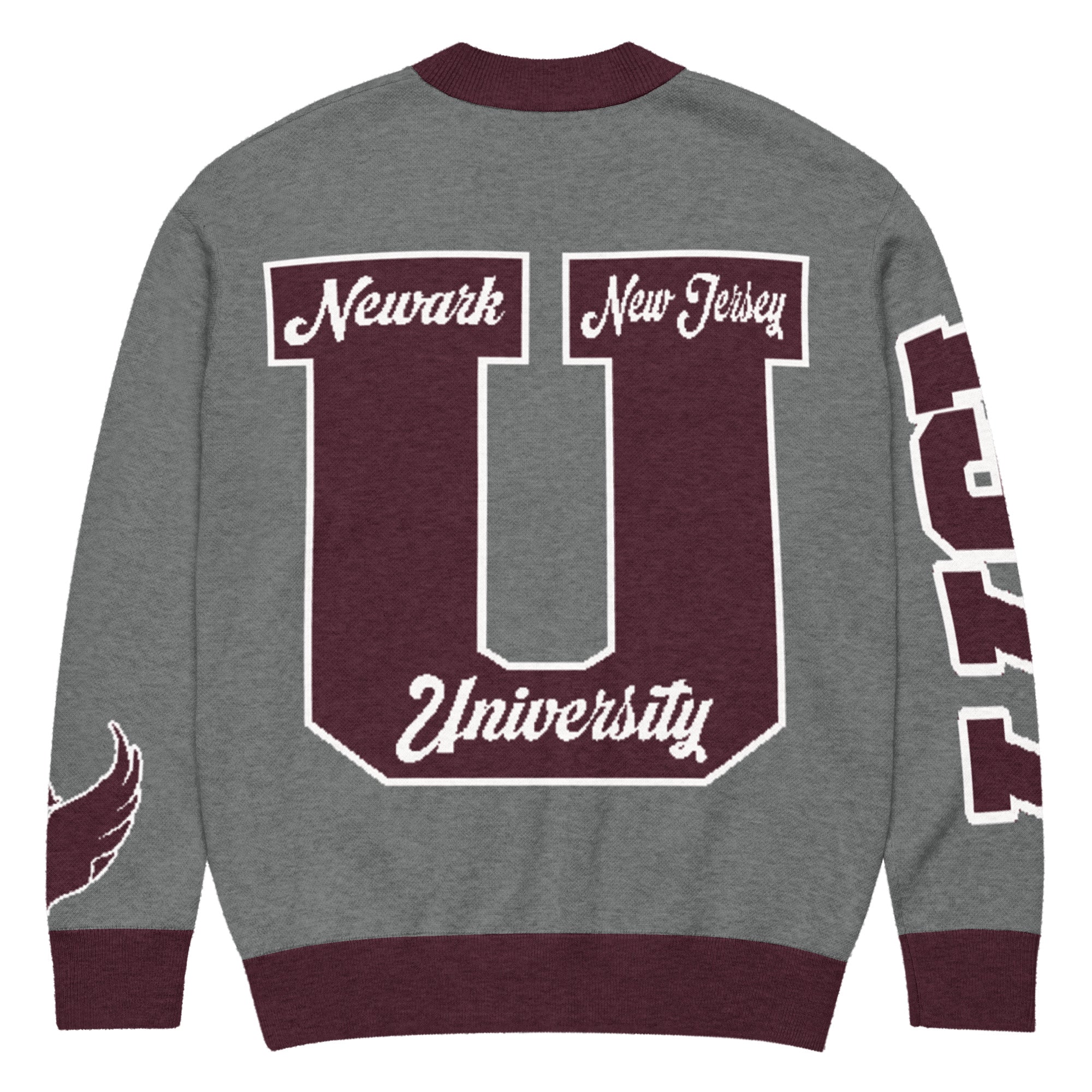 University High School Letterman Knitted Cardigan