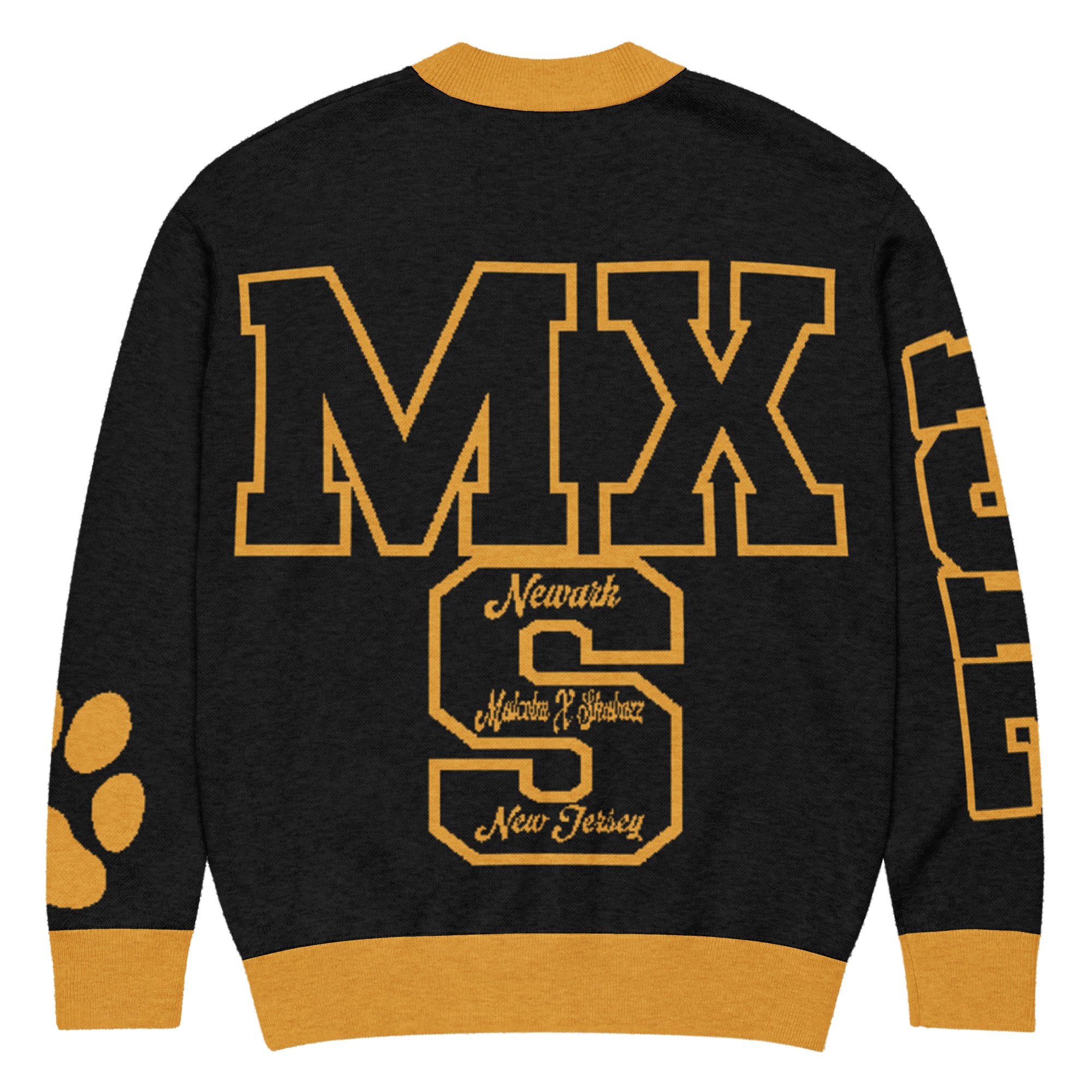 Malcolm X Shabazz High School Letterman Knitted Cardigan