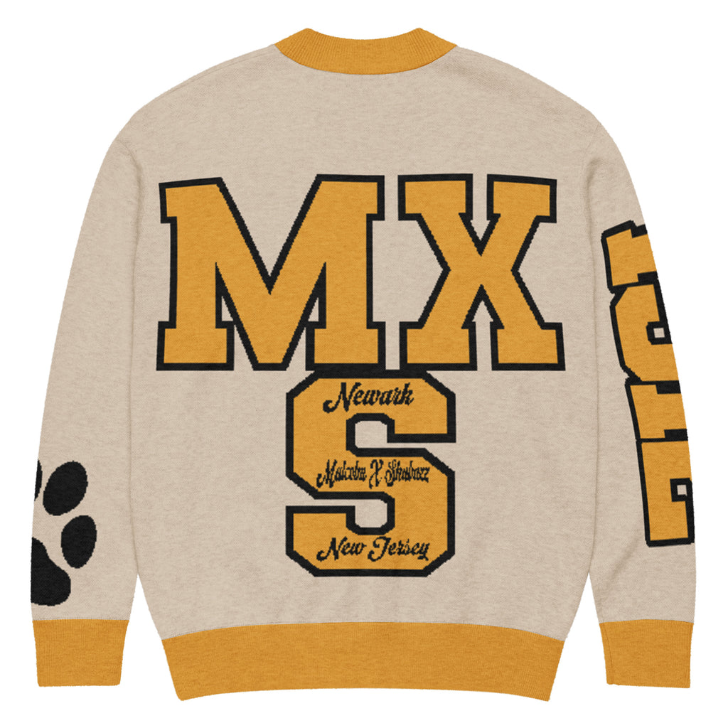 Malcolm X Shabazz High School Letterman Knitted Cardigan