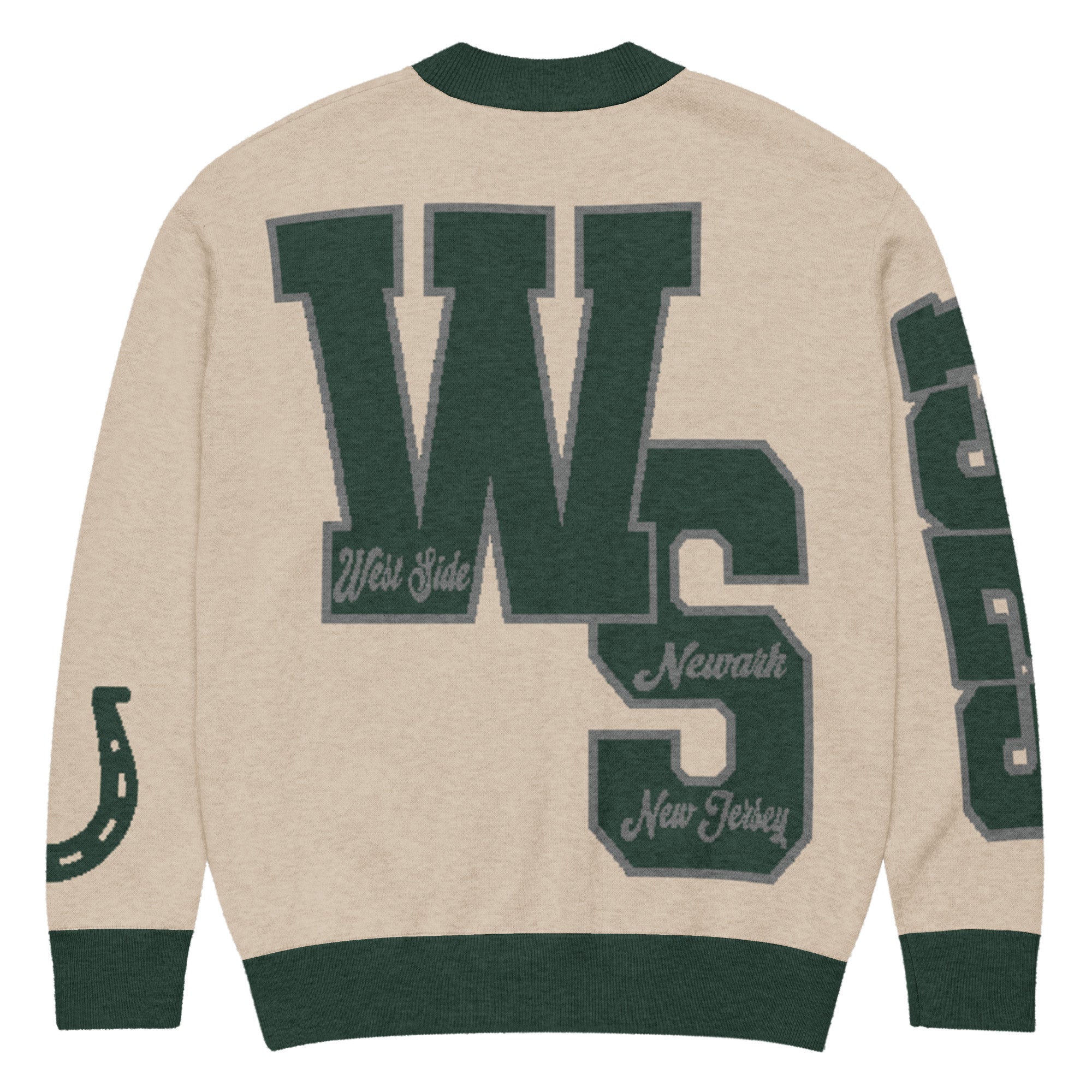 West Side High School Letterman Knitted Cardigan
