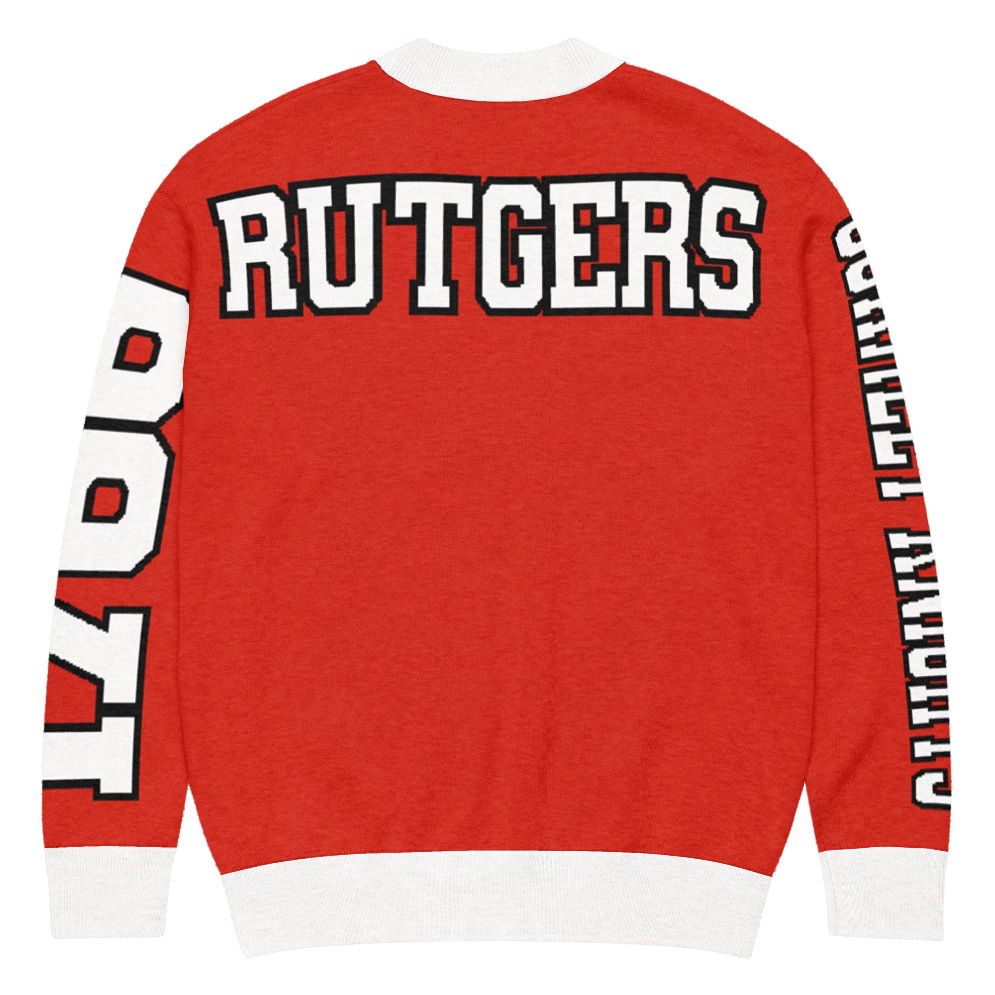 Rutgers University Retro Varsity Knitted Cardigan