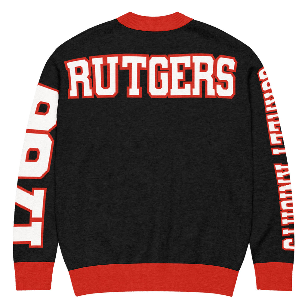 Rutgers University Retro Varsity Knitted Cardigan