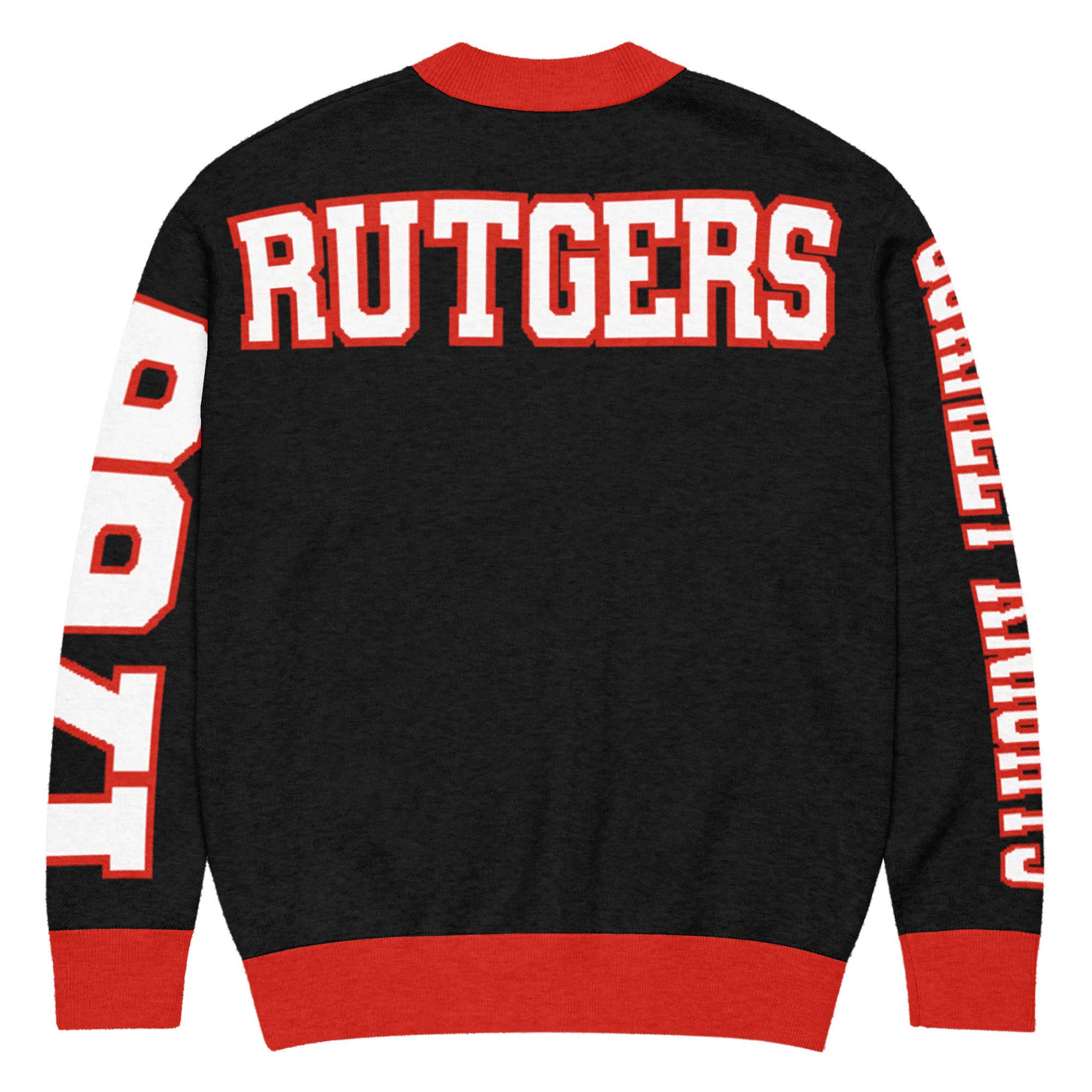 Rutgers University Retro Varsity Knitted Cardigan