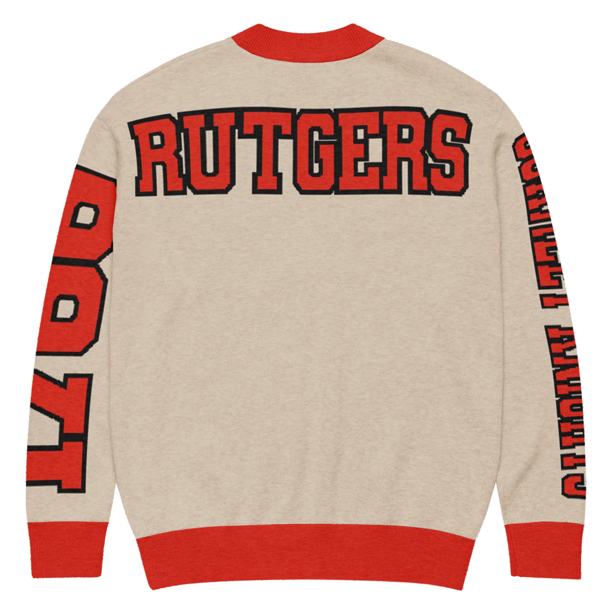 Rutgers University Retro Varsity Knitted Cardigan