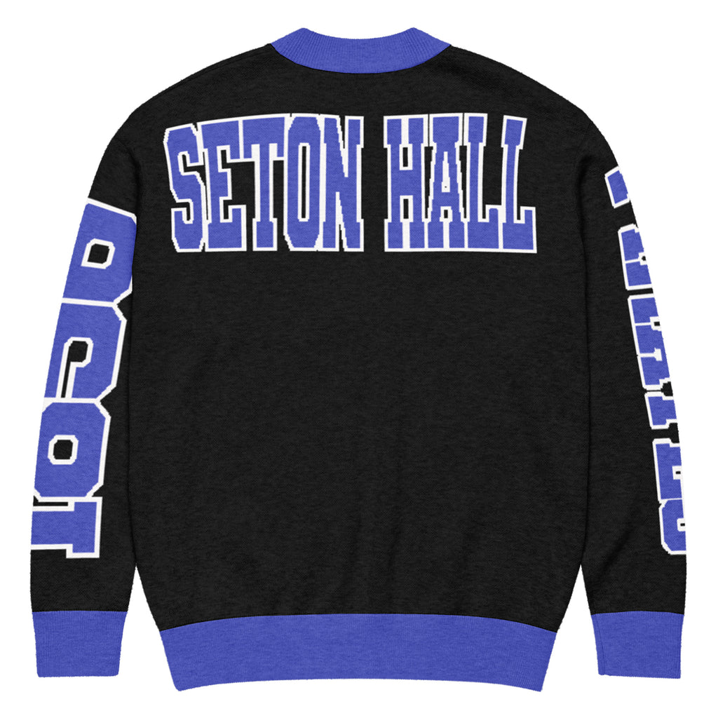 Seton Hall Retro Varsity Knitted Cardigan
