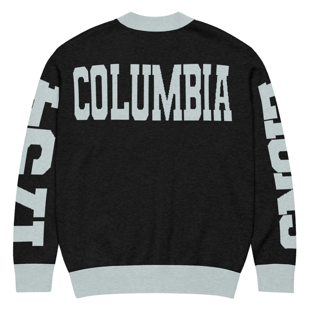 Columbia University Retro Varsity Knitted Cardigan