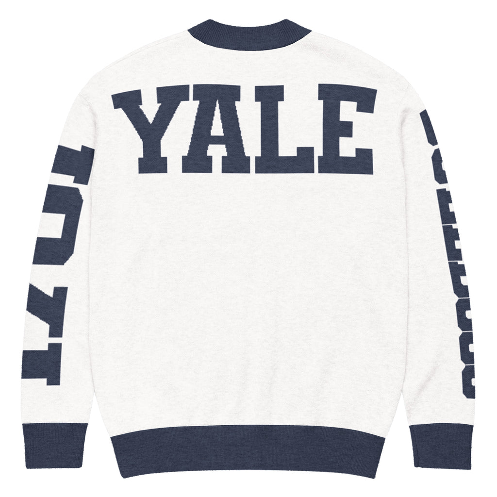 Yale University Retro Varsity Knitted Cardigan