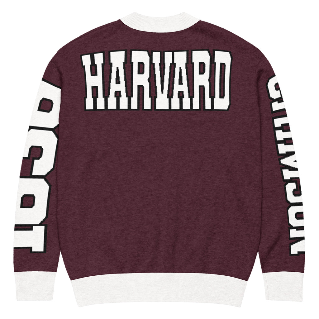 Harvard University Retro Varsity Knitted Cardigan