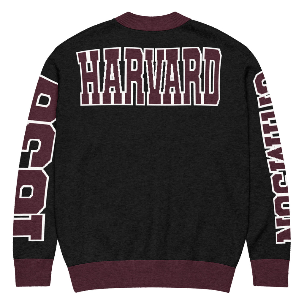 Harvard University Retro Varsity Knitted Cardigan