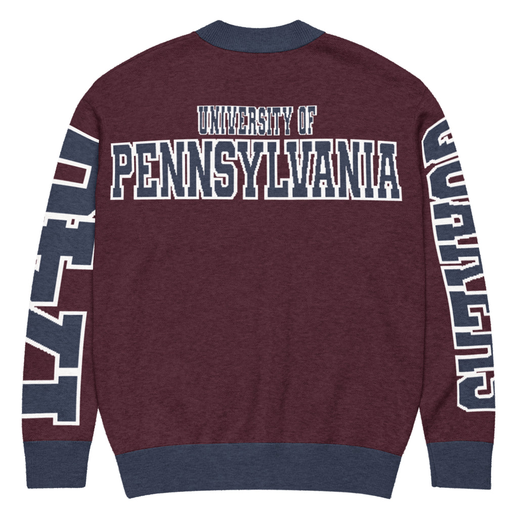 University of Pennsylvania Retro Varsity Knitted Cardigan