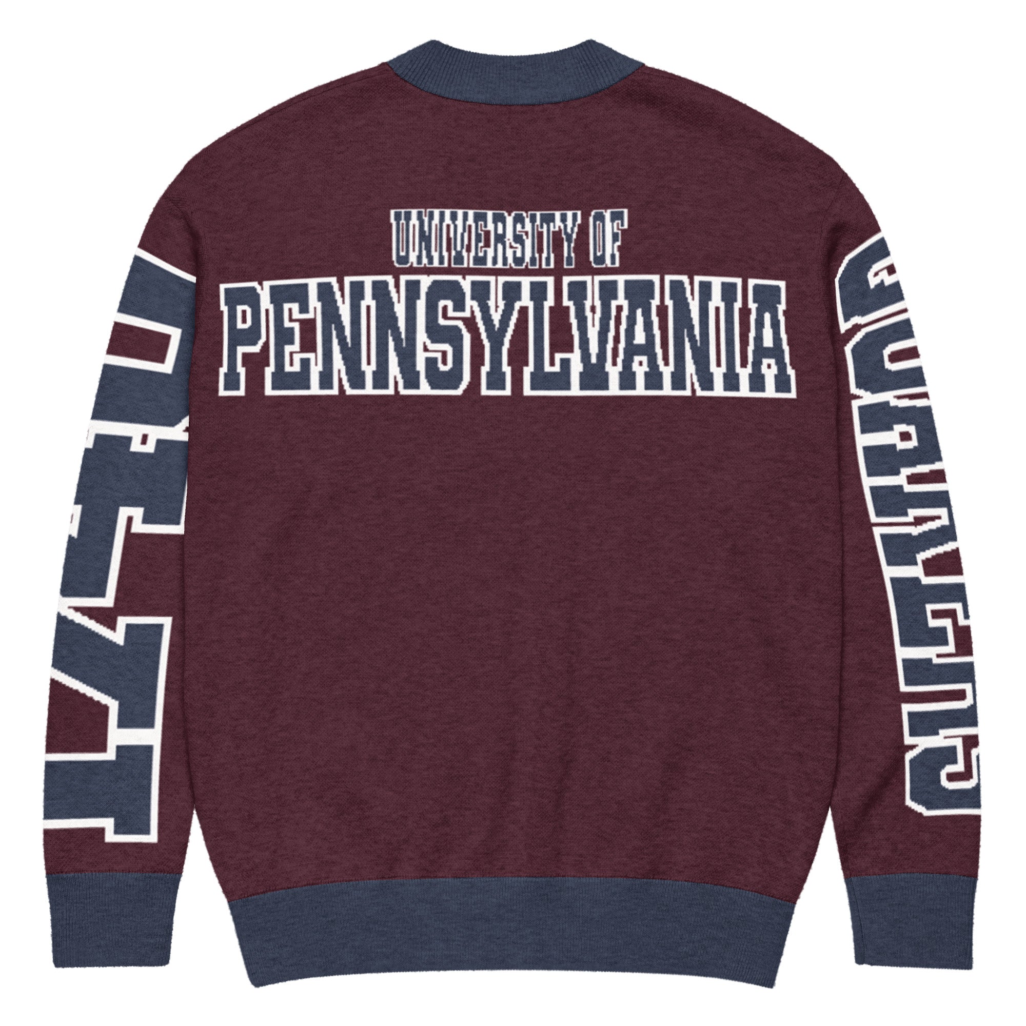 University of Pennsylvania Retro Varsity Knitted Cardigan