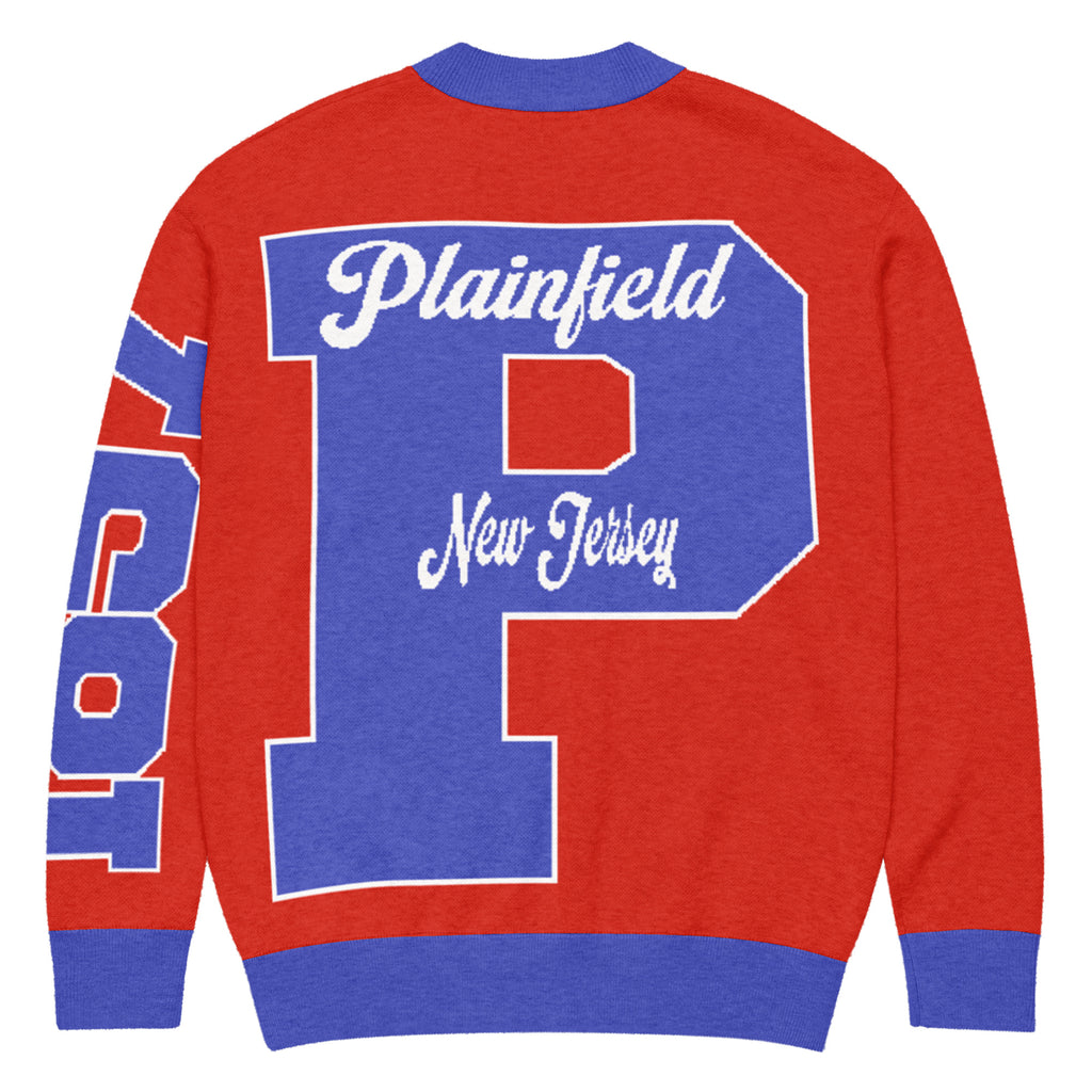 Plainfield High (NJ) Letterman Knitted Cardigan