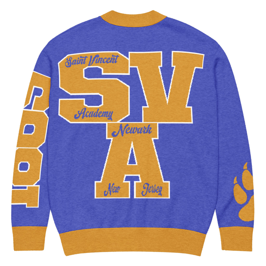 Saint Vincent Academy (NJ) Letterman Knitted Cardigan