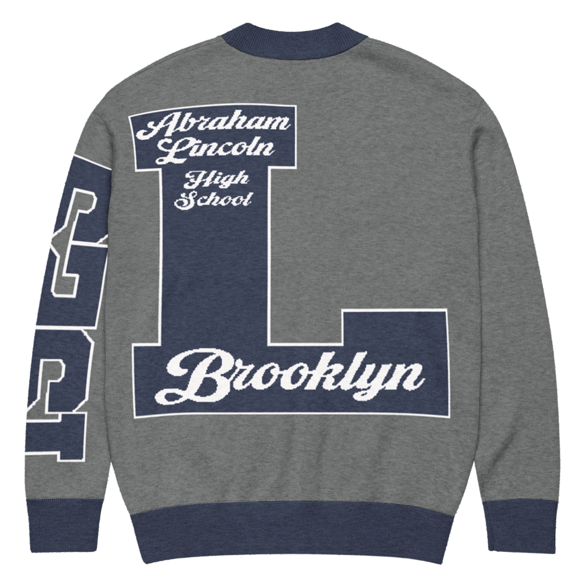 Abraham Lincoln High School (Brooklyn) Letterman Knitted Cardigan
