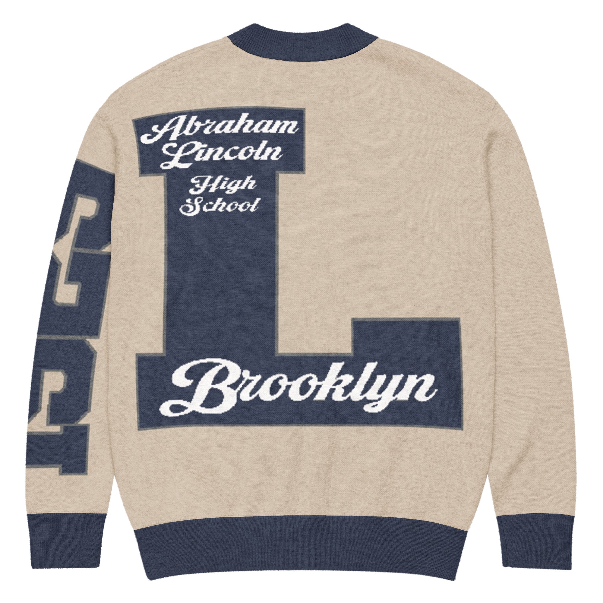 Abraham Lincoln High School (Brooklyn) Letterman Knitted Cardigan