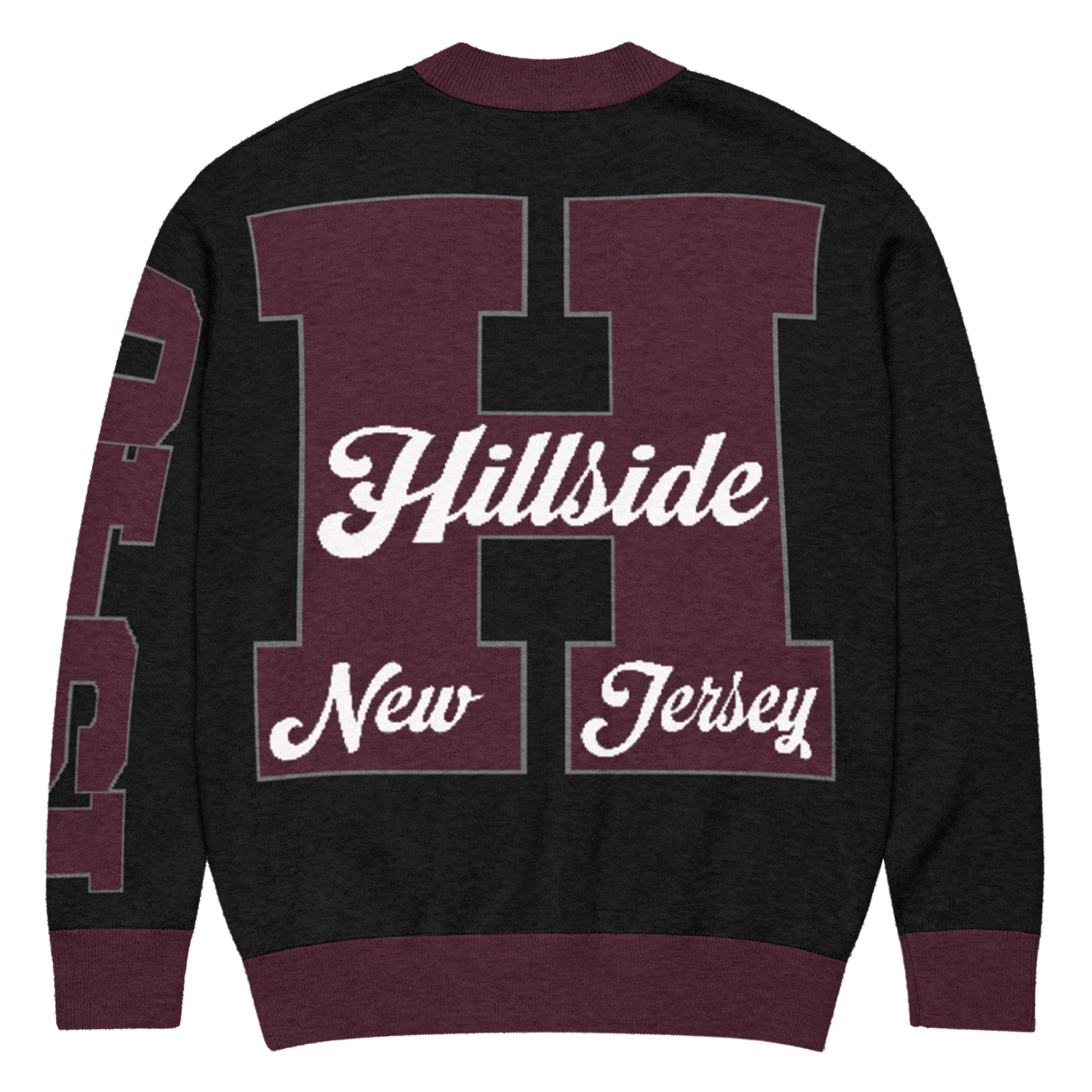 Hillside High (NJ) Letterman Knitted Cardigan
