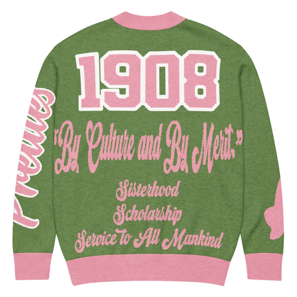 Alpha Kappa Alpha Knitted Cardigan