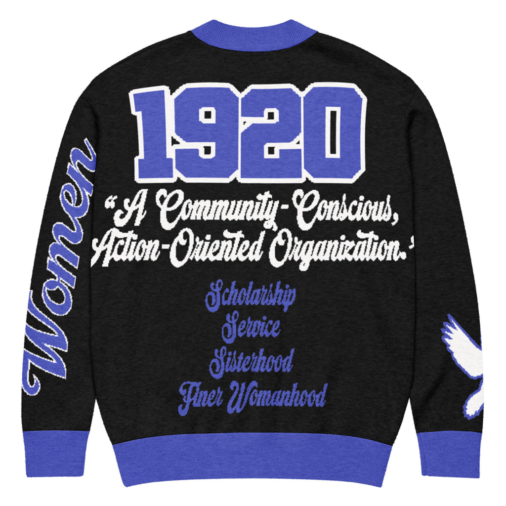 Zeta Phi Beta Knitted Cardigan