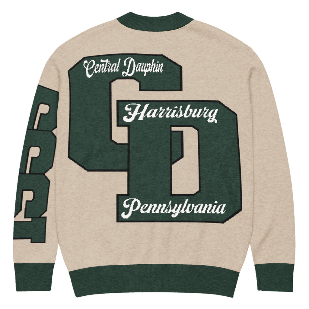 Central Dauphin High School (PA) Letterman Knitted Cardigan