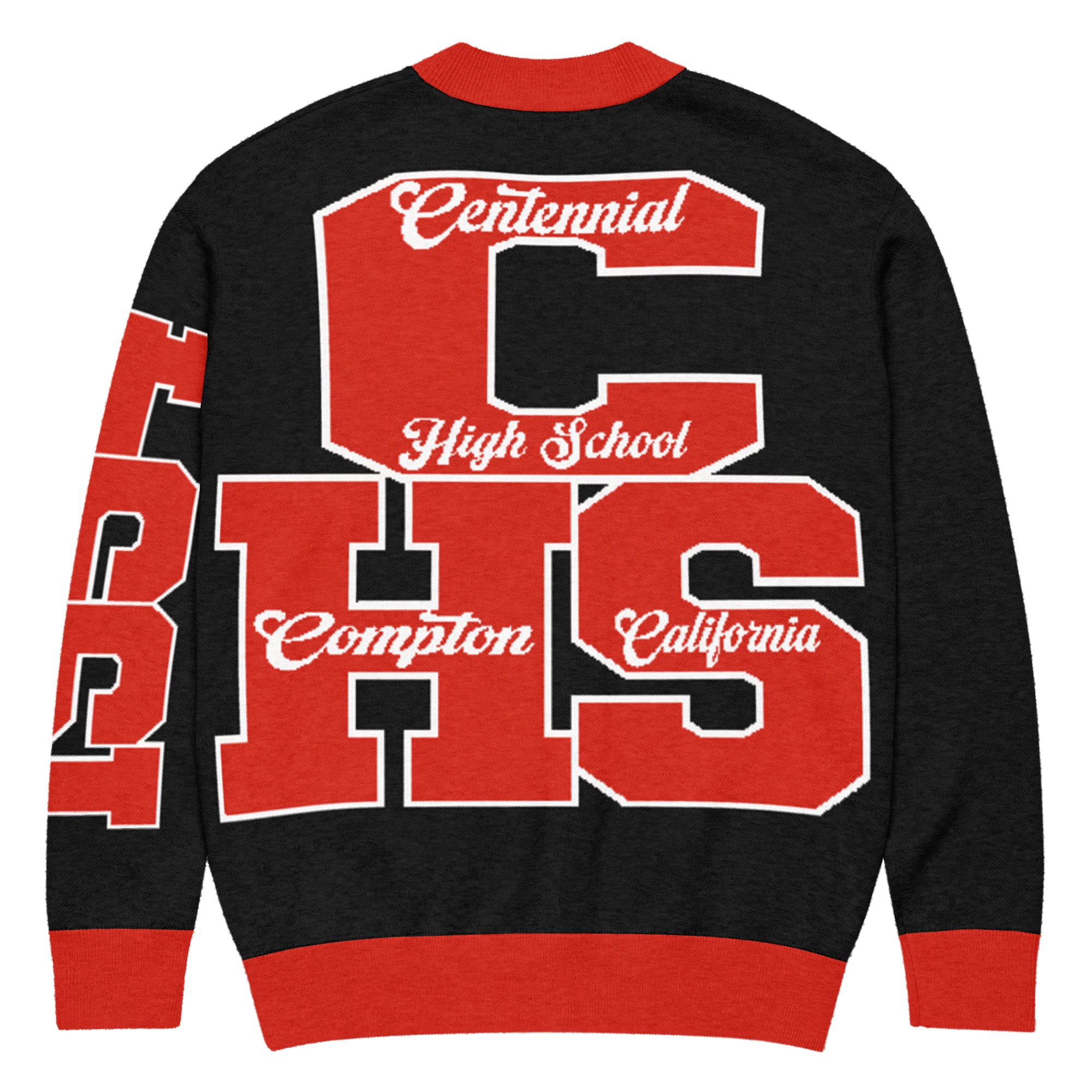 Centennial High School (Compton, California) Letterman Knitted Cardigan