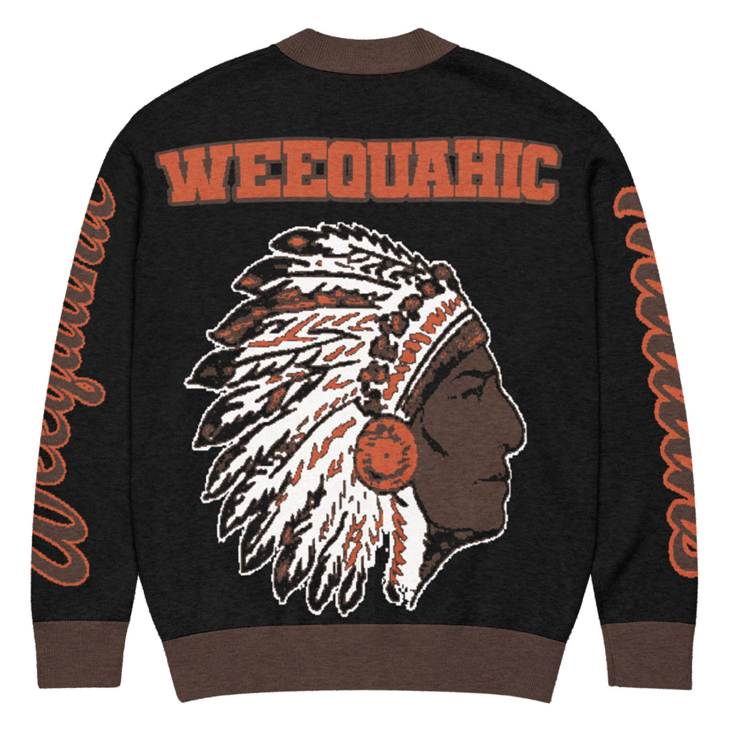 Weequahic High School x School Spirit Knitted Cardigan