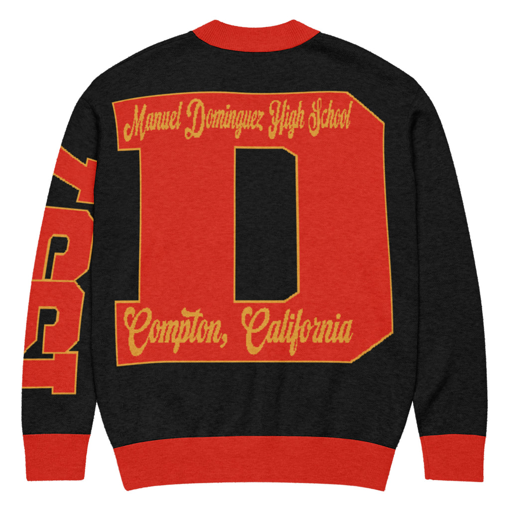 Manuel Dominguez High School (Compton, CA) Letterman Knitted Cardigan