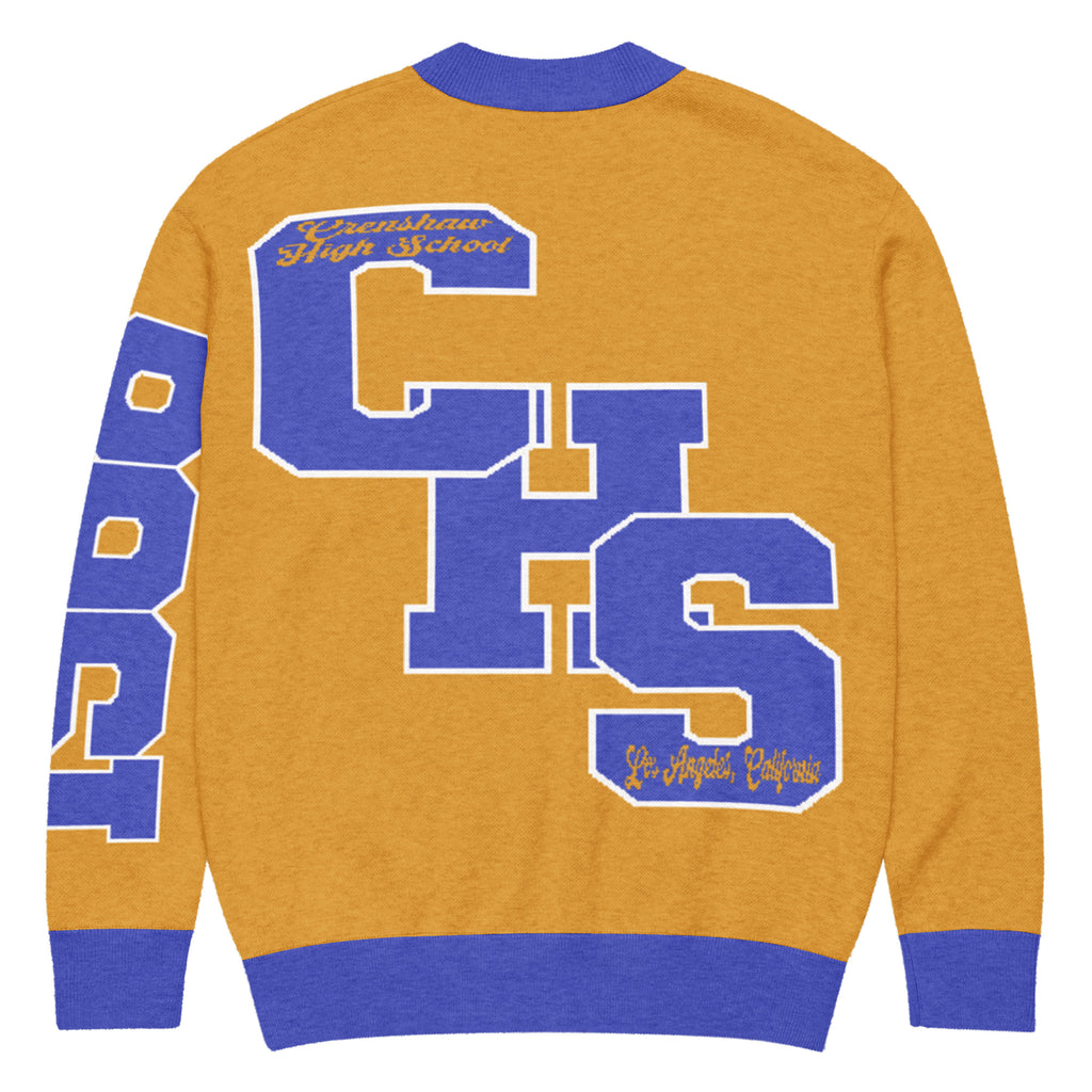 Crenshaw High (CA) Letterman Knitted Cardigan