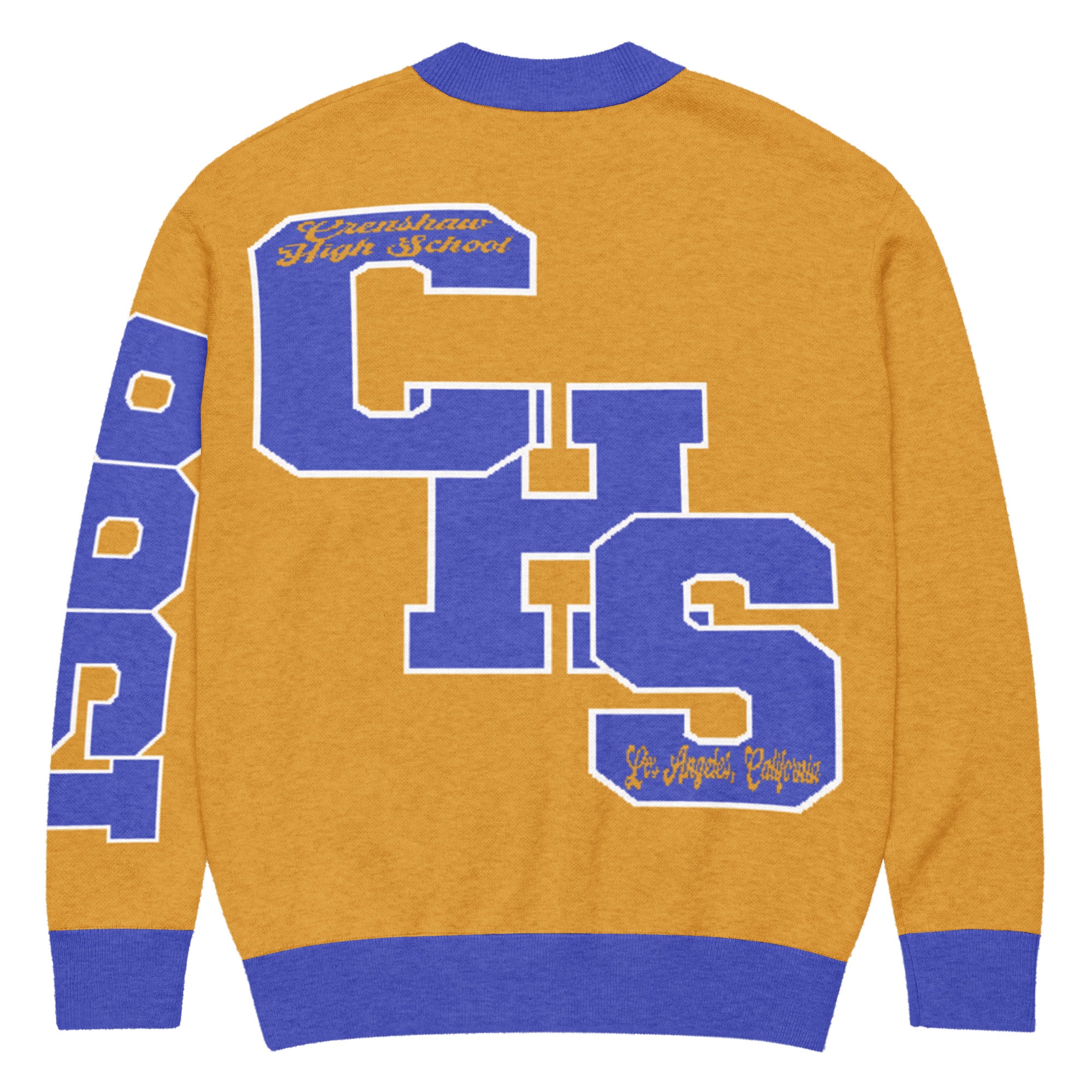Crenshaw High (CA) Letterman Knitted Cardigan