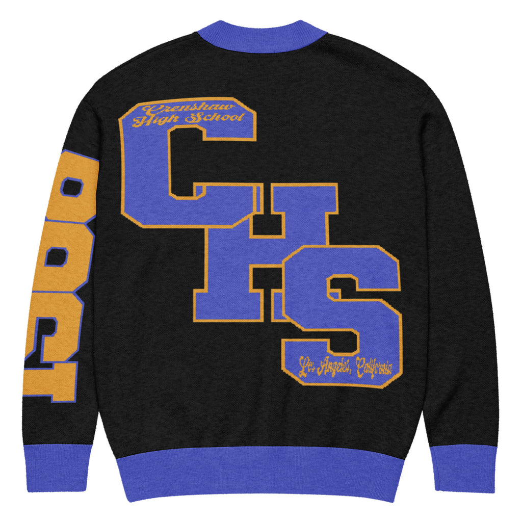 Crenshaw High (CA) Letterman Knitted Cardigan