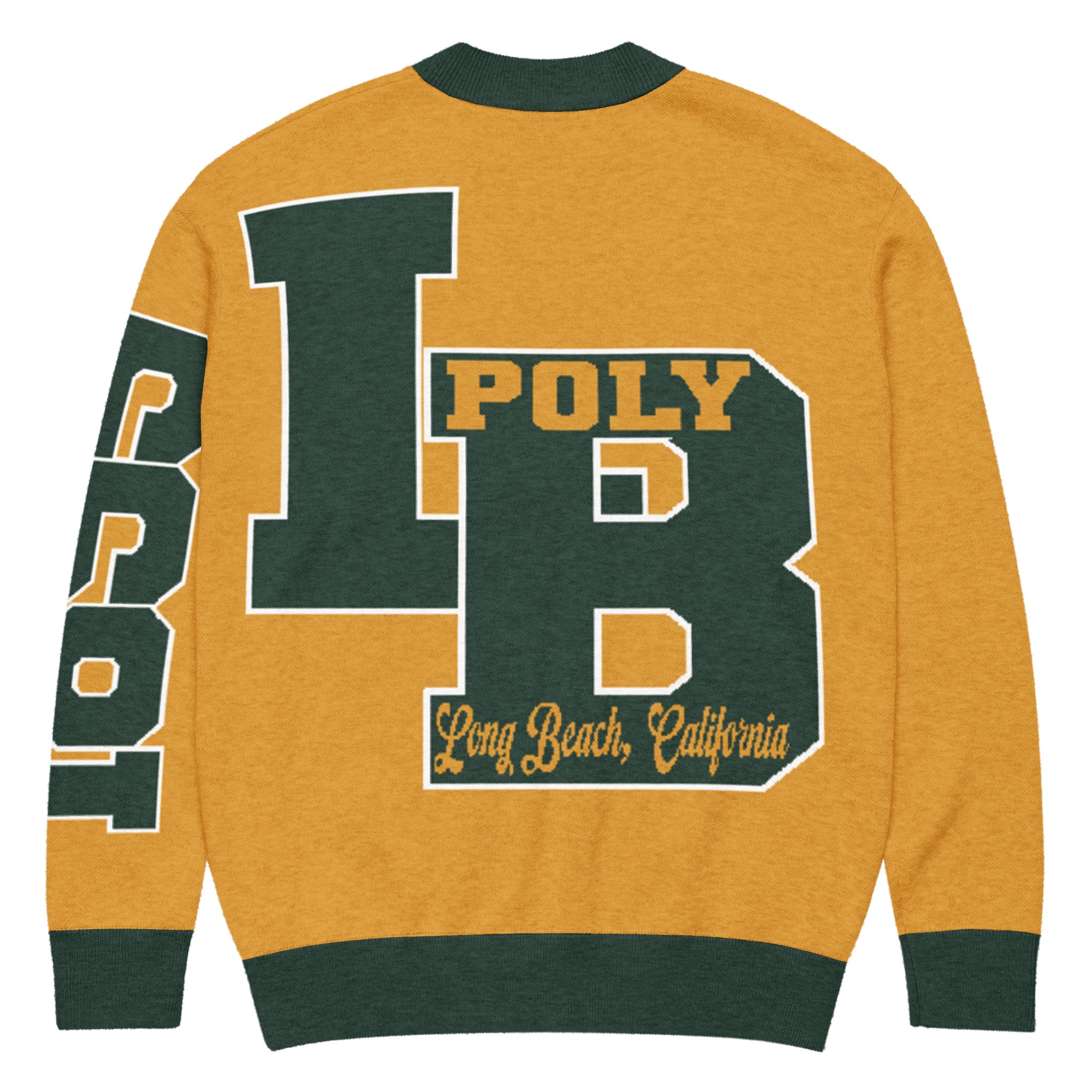 Long Beach Polytechnic (CA) Letterman Knitted Cardigan