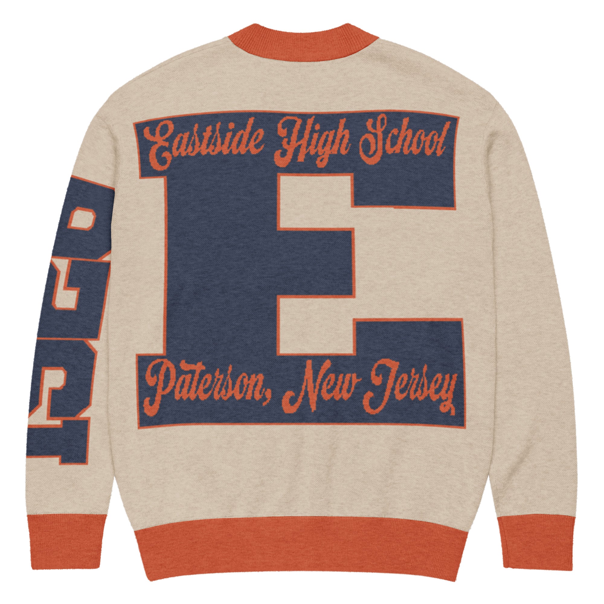 Eastside High School (Paterson, NJ) Letterman Knitted Cardigan
