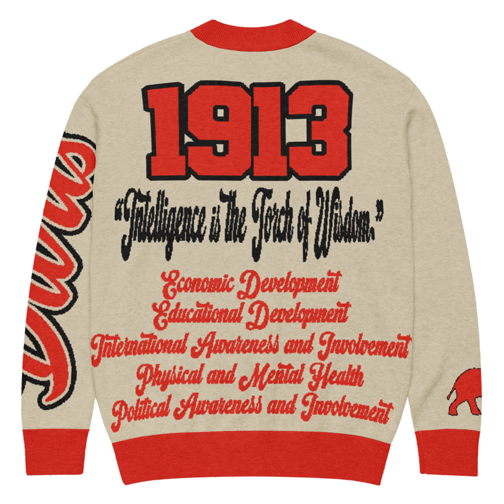Delta Sigma Theta Knitted Cardigan
