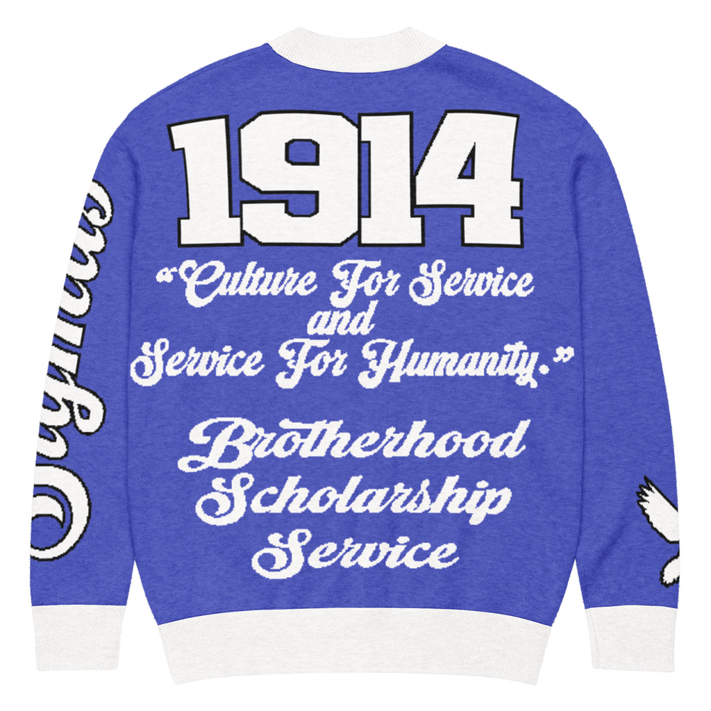 Phi Beta Sigma Knitted Cardigan