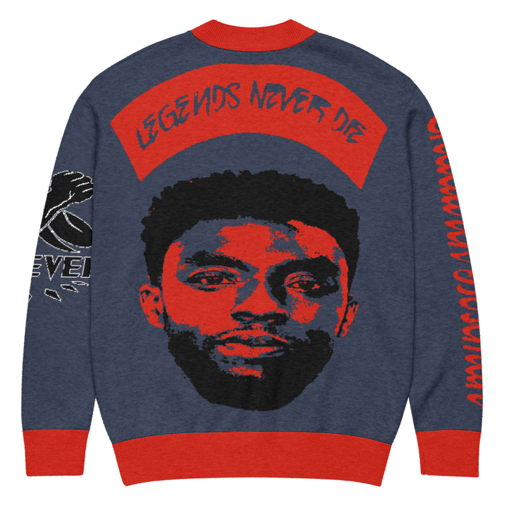 Chadwick Boseman Knitted Cardigan