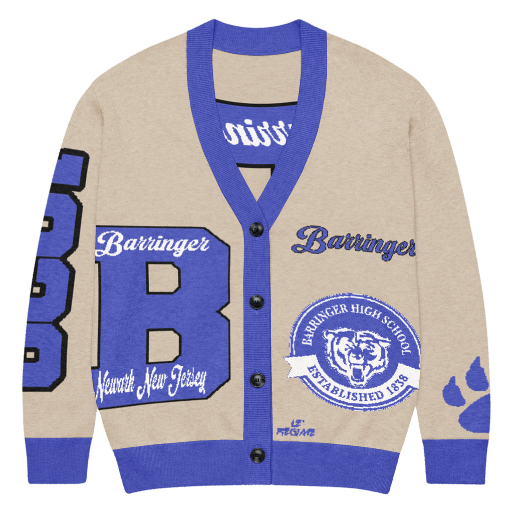 Barringer High School Letterman Knitted Cardigan