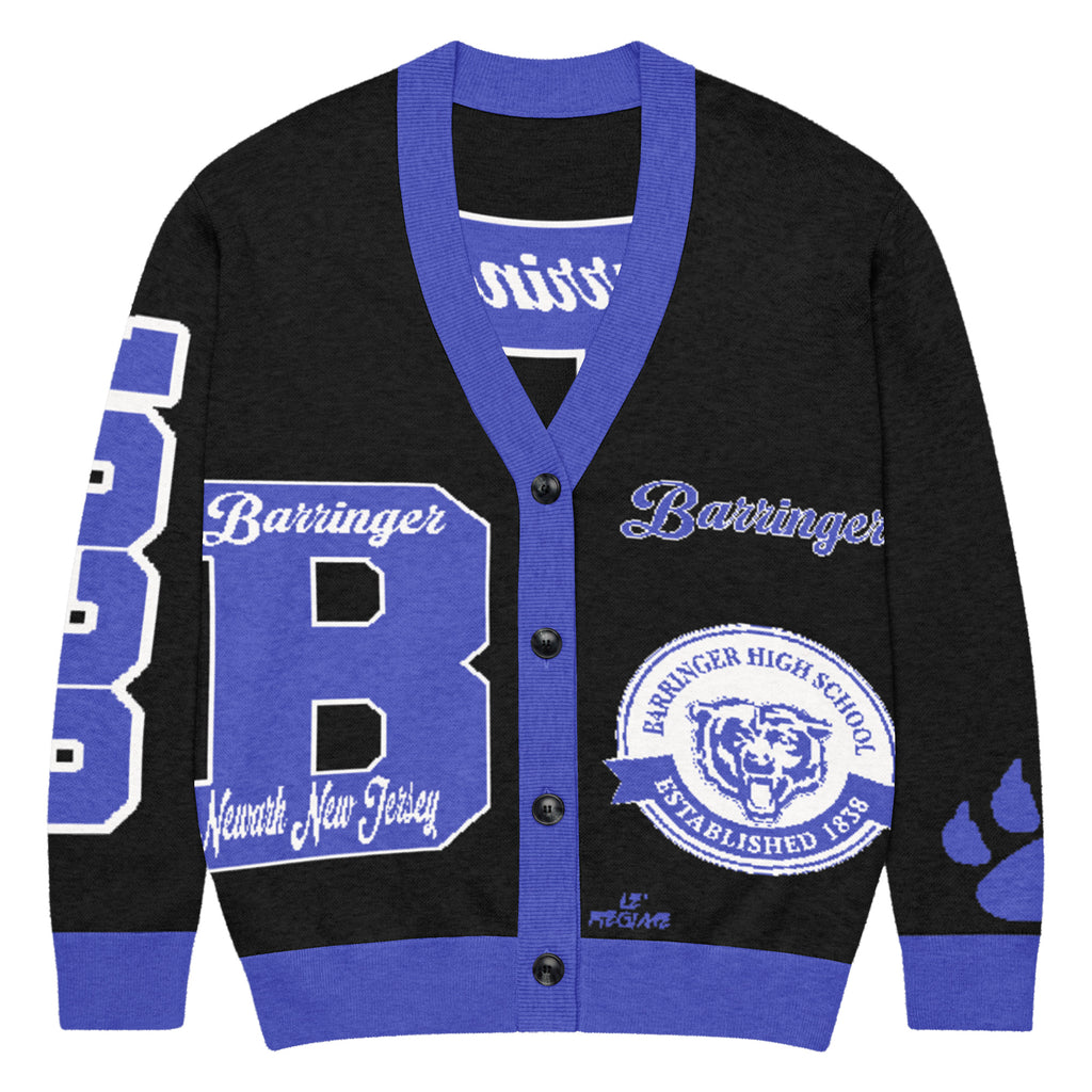 Barringer High School Letterman Knitted Cardigan