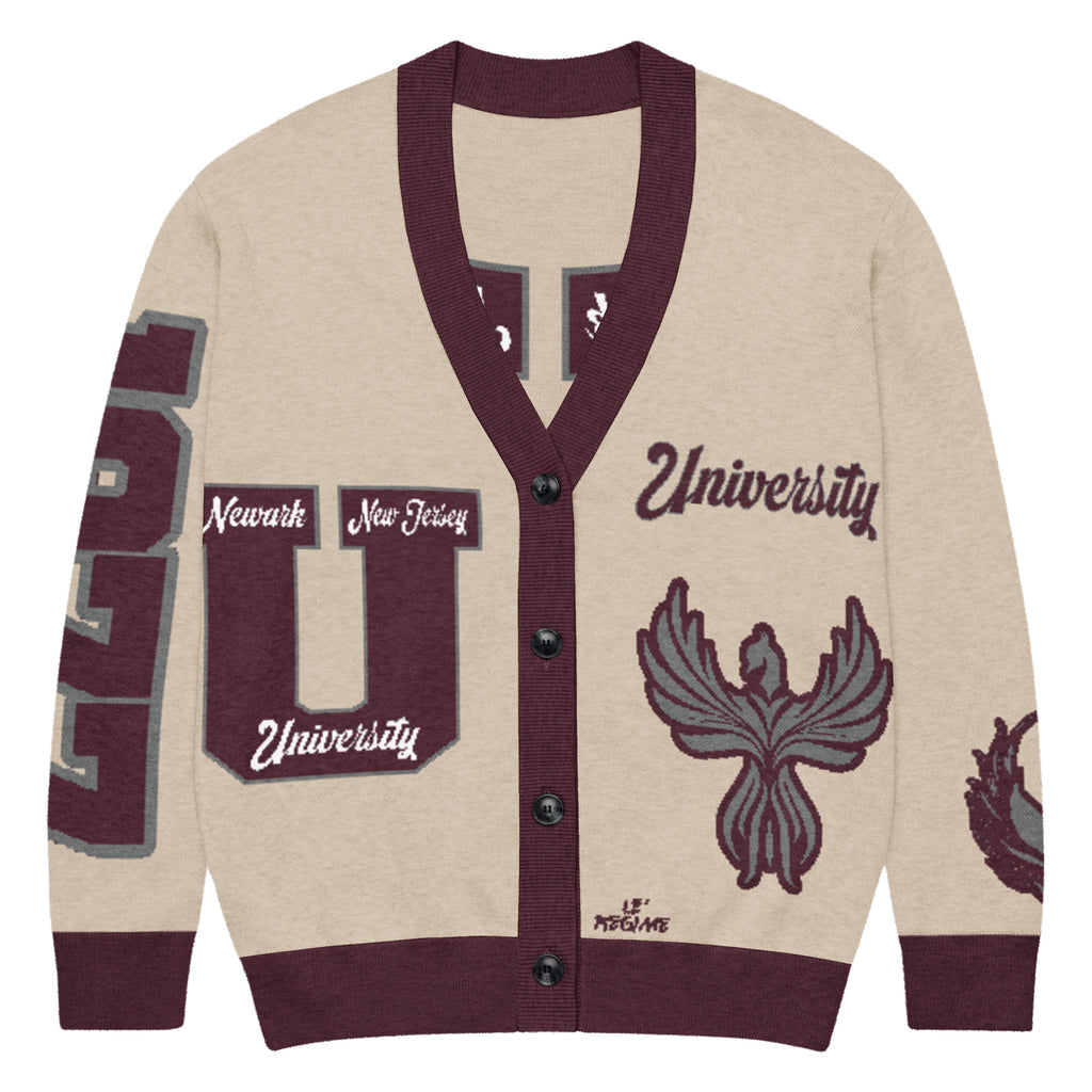 University High School Letterman Knitted Cardigan