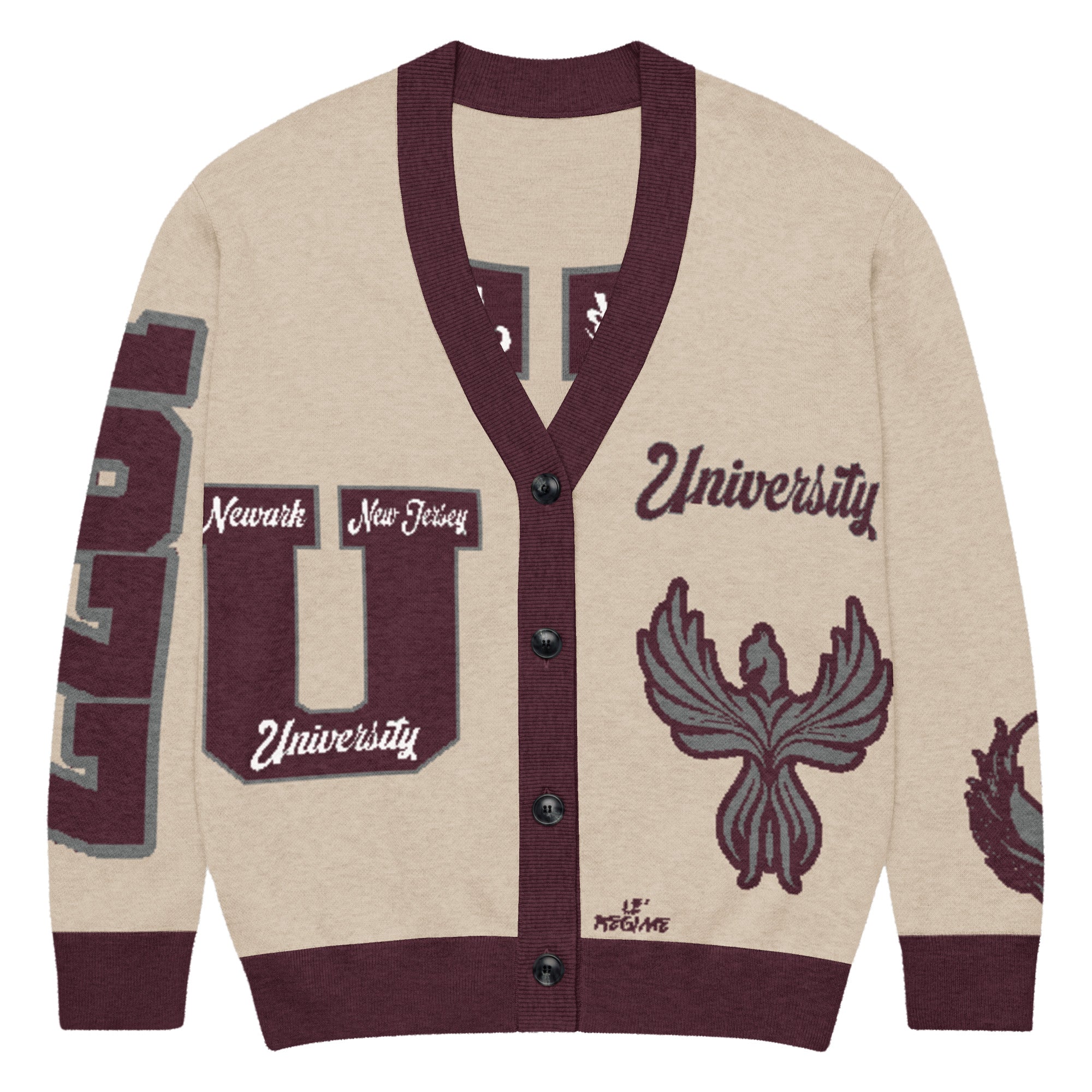 University High School Letterman Knitted Cardigan