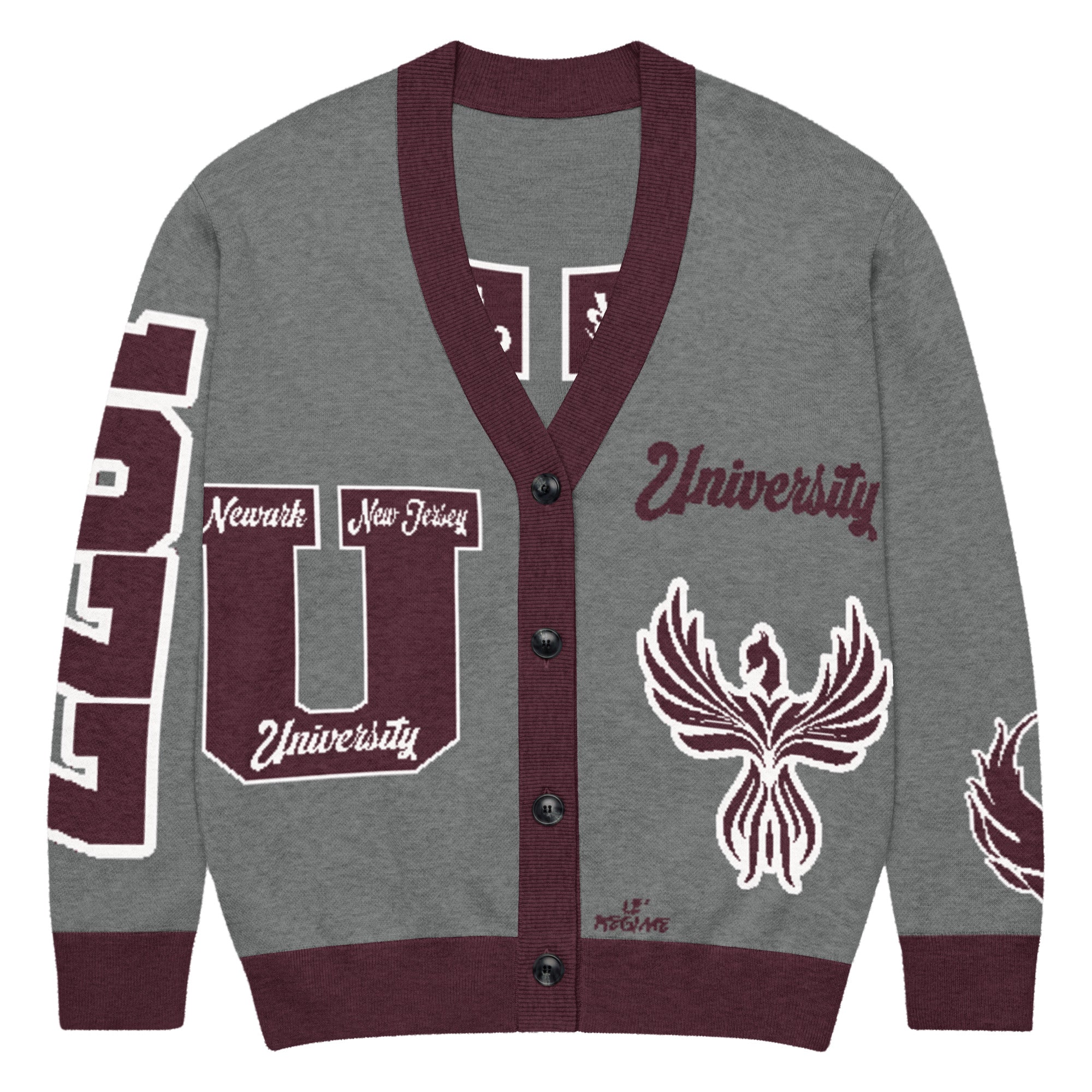 University High School Letterman Knitted Cardigan