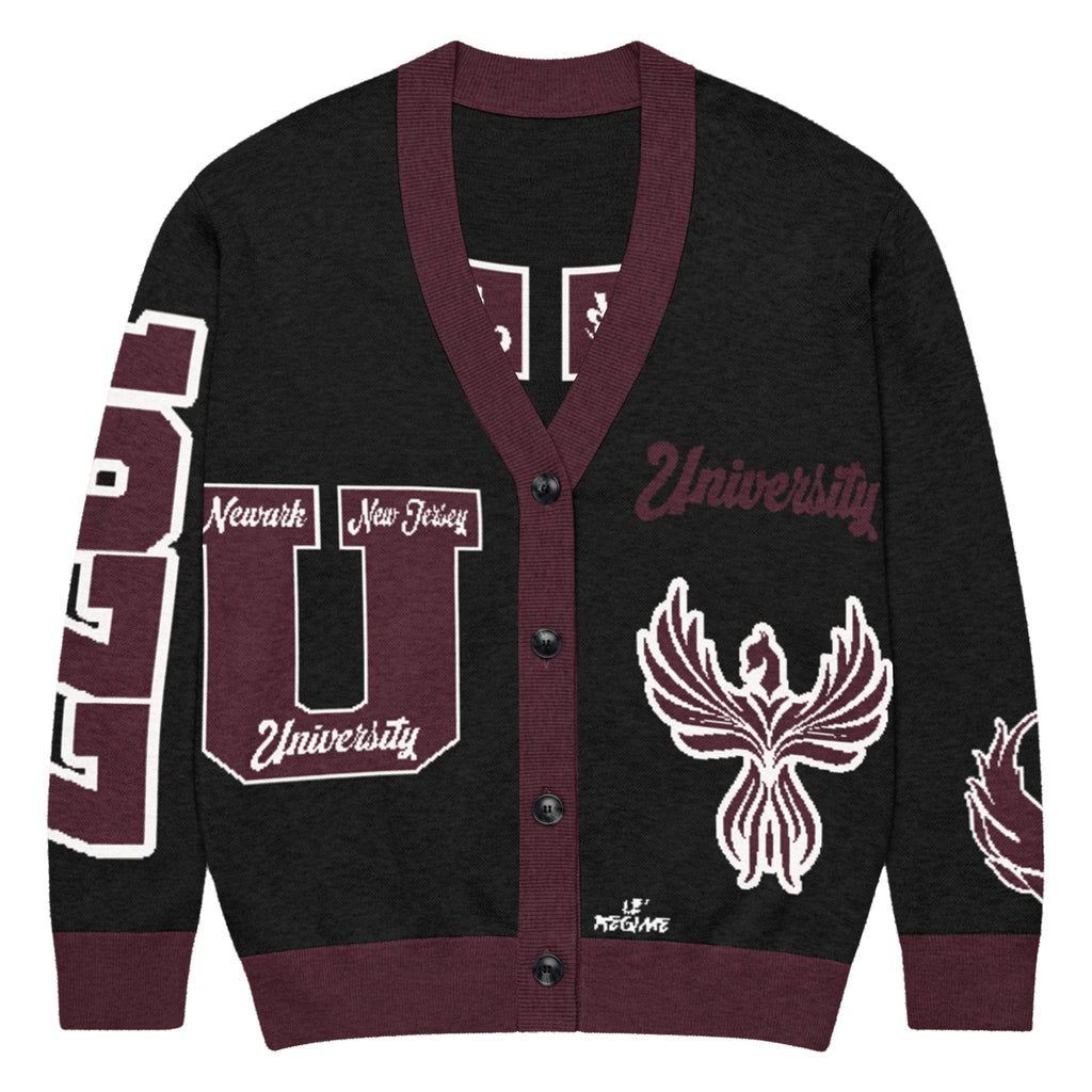 University High School Letterman Knitted Cardigan
