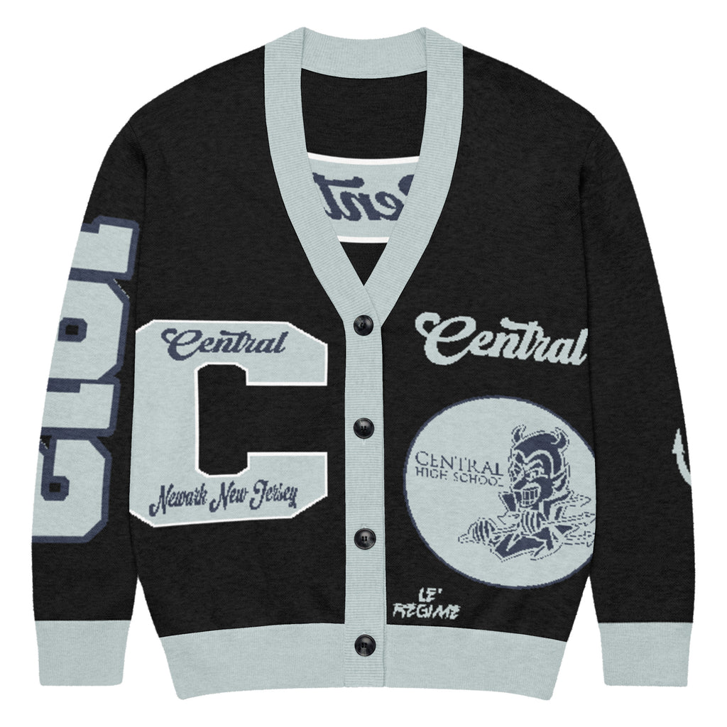 Central High School Letterman Knitted Cardigan