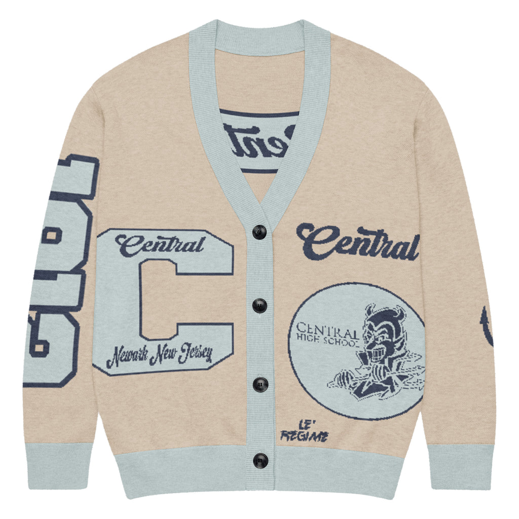 Central High School Letterman Knitted Cardigan