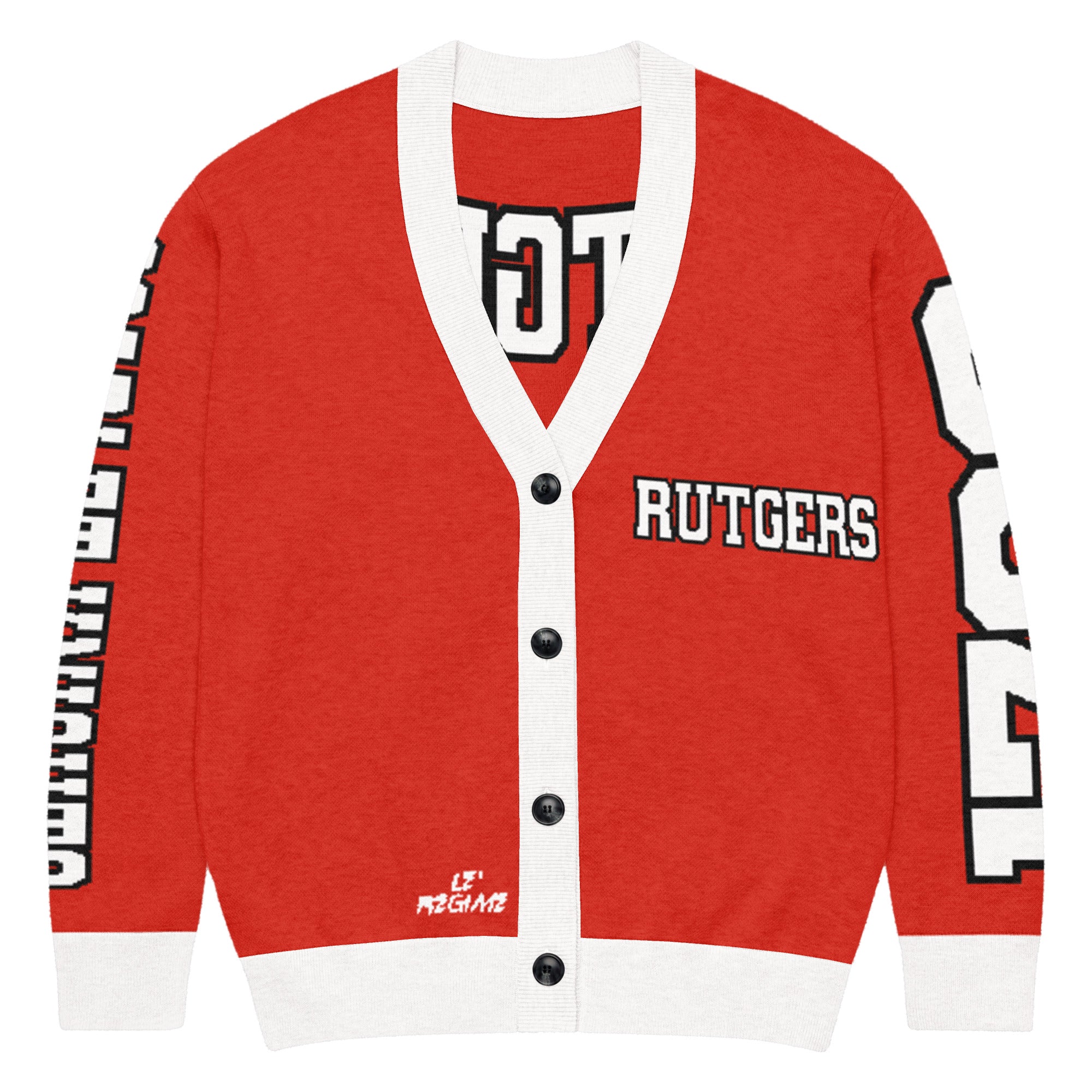 Rutgers University Retro Varsity Knitted Cardigan