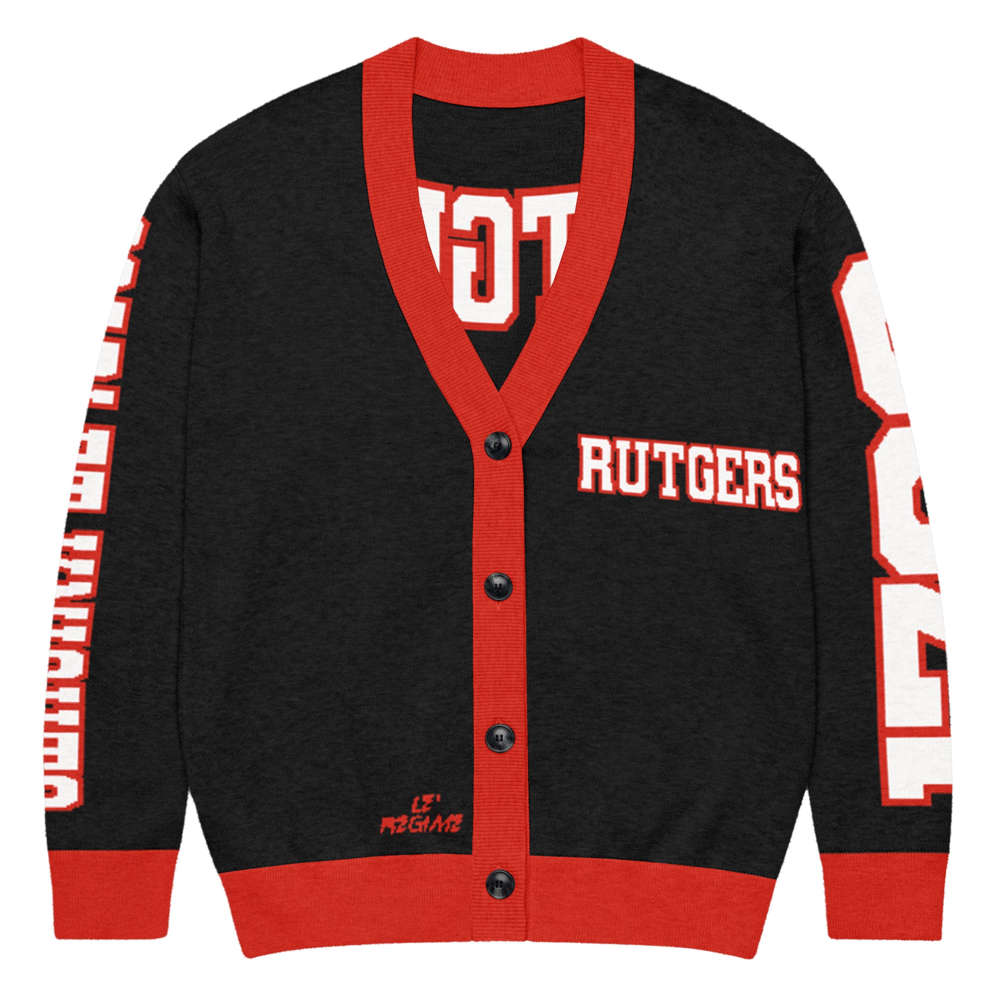 Rutgers University Retro Varsity Knitted Cardigan