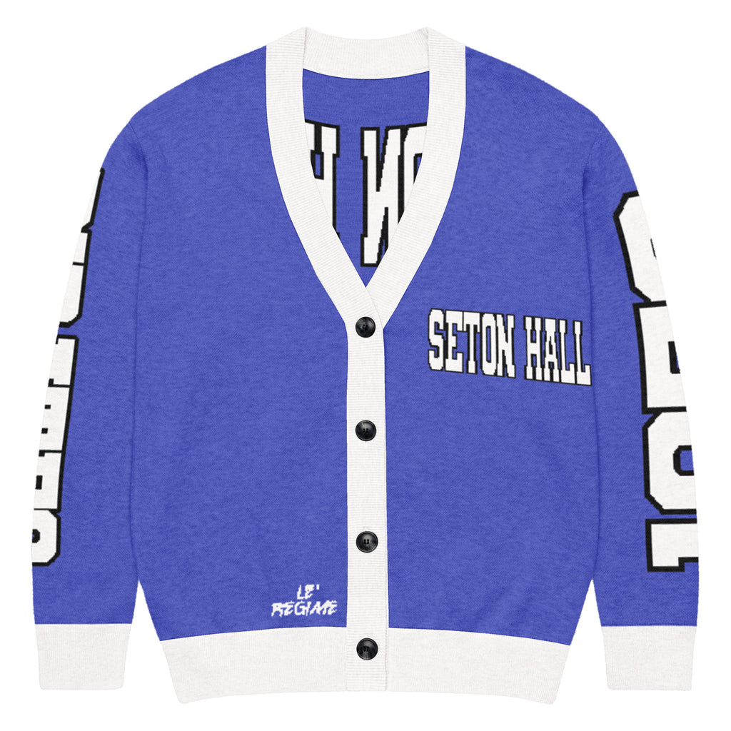 Seton Hall Retro Varsity Knitted Cardigan